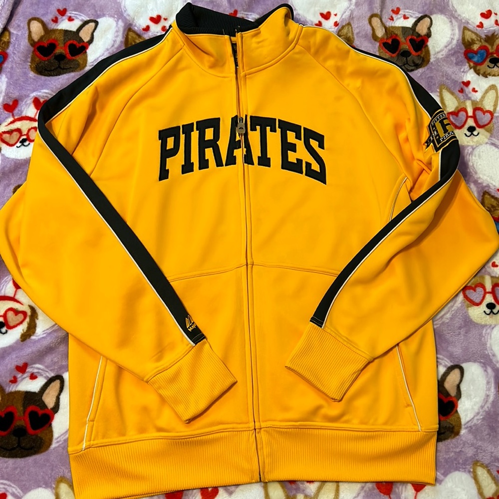 Pittsburgh Pirates zip up jacket men’s large majestic brand like new